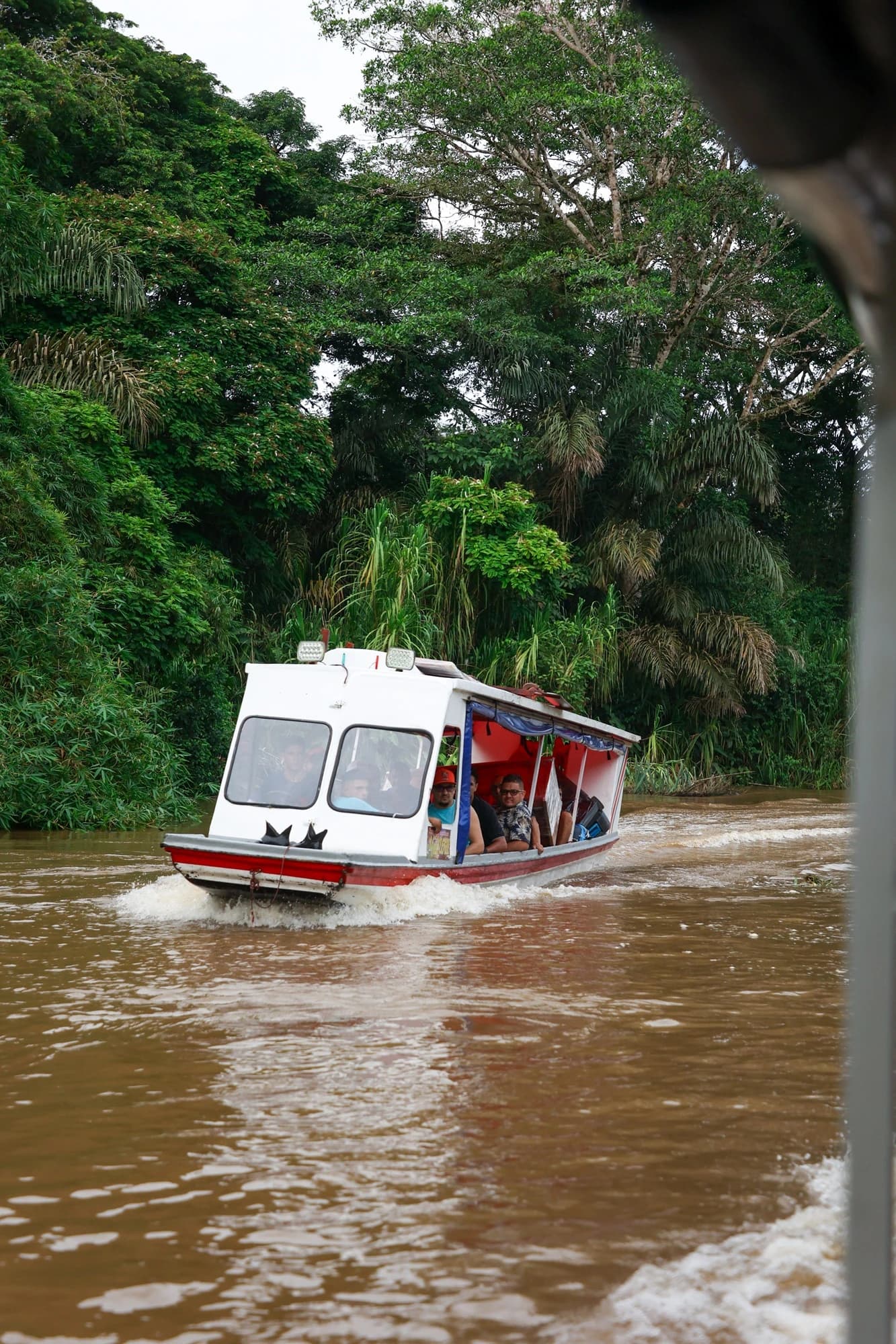 Paysage de rivière tropicale au Costa Rica, photographie de voyage axée sur la sérénité et les volumes d'eau.
